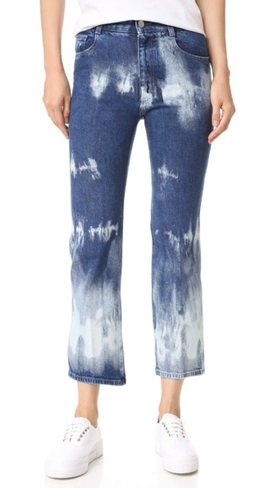 Shop Stella Mccartney Tie Dye Jeans In Bluette