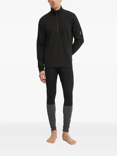Icebreaker Zip-neck Sweatshirt In Black