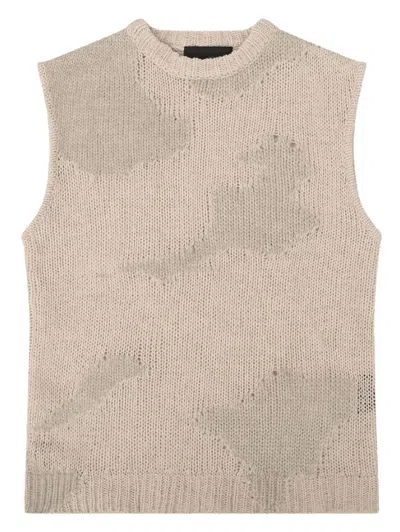 Heliot Emil Crew-neck Wool Vest In Multi