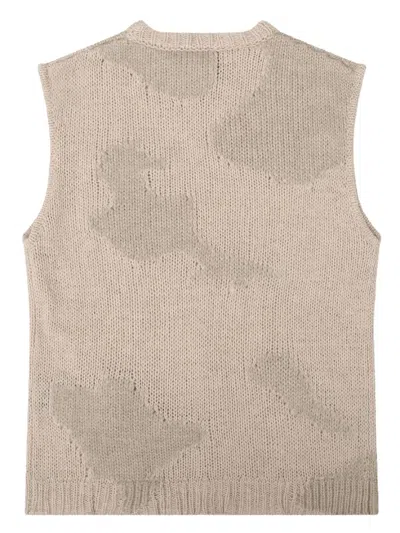 Heliot Emil Crew-neck Wool Vest In Multi