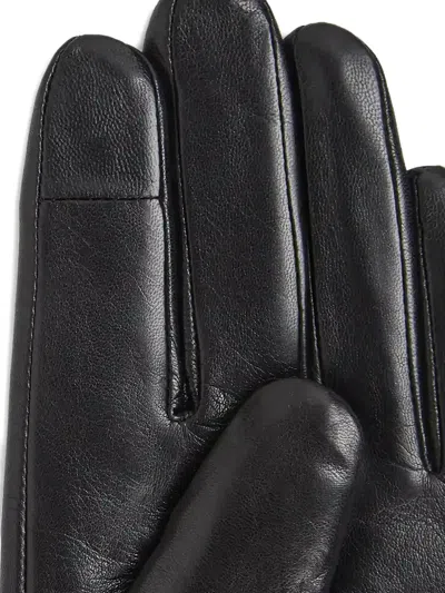 Karl Lagerfeld Logo-detail Gloves In Black