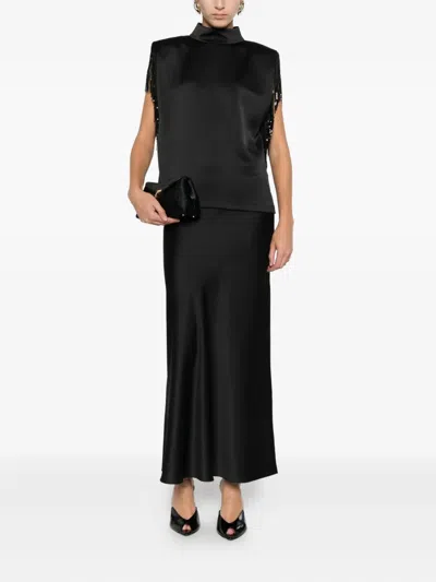 Jucca Fringed Dress In Black