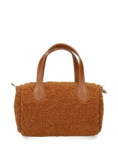 Love Moschino Top-handle Logo Tote Bag In Brown