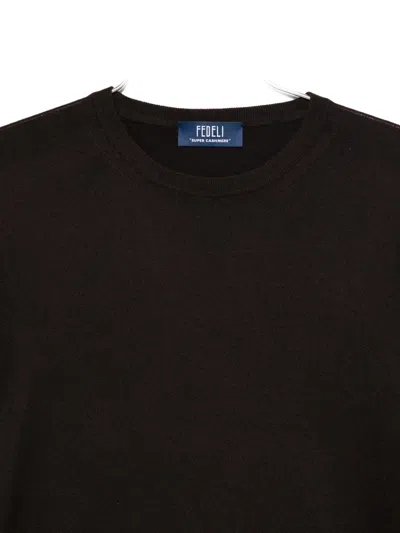 Fedeli Round-neck Long-sleeve T-shirt In Multi