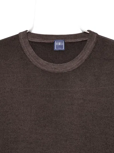 Fedeli Merino-wool Top In Multi