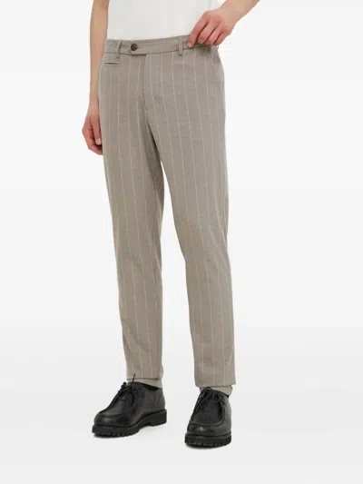 Les Deux Striped Trousers In Gray