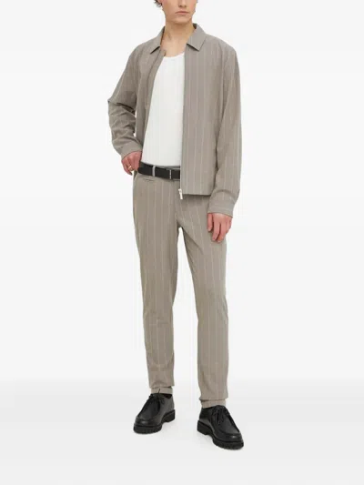 Les Deux Striped Trousers In Gray