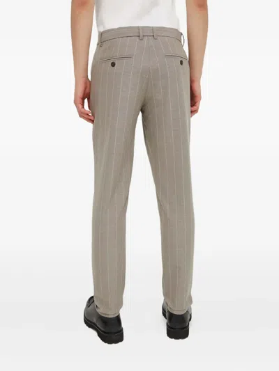 Les Deux Striped Trousers In Gray