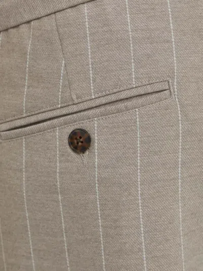 Les Deux Striped Trousers In Gray