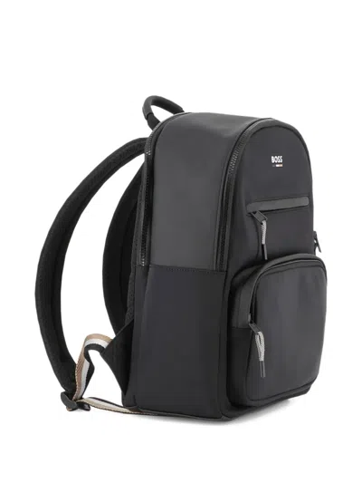 Bosswear Nylon Backpack In Black