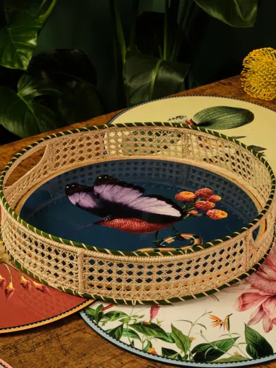 La Doublej Disk Placemat In Blue