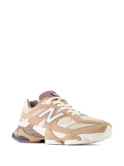 New Balance Unisex 9060 In Braun/beige/blau, Wildleder/mesh, Grösse 44 In Brown
