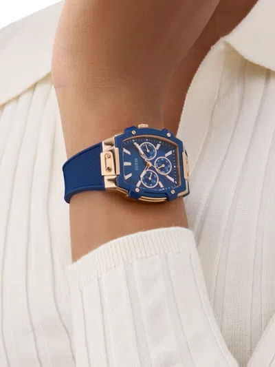 Guess Usa Chronograph Quartz 38mm In Blue