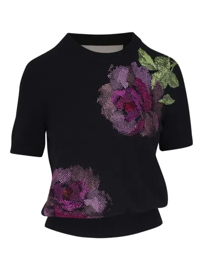 Libertine American Beauty Crystal-embellished Top In Black