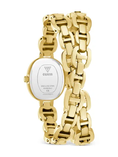Guess Usa Stainless Steel Quartz 28mm In Gold