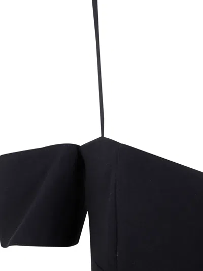 Pinko "gameboy" Double Canvas Dress In Black