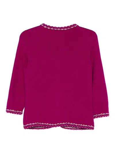 Pre-owned Chanel 2006 Pearl-embellished Jacket In Pink