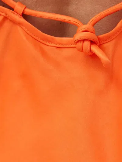 Herskind Tie-back Top In Orange