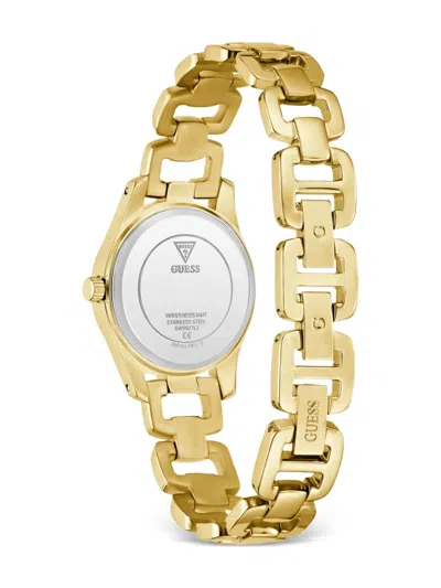 Guess Usa Recycled Steel Quartz 38mm In Gold