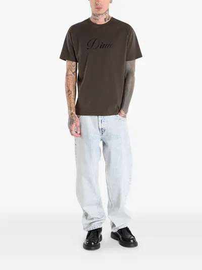 Dime Five-pockets Cotton Jeans In Blue