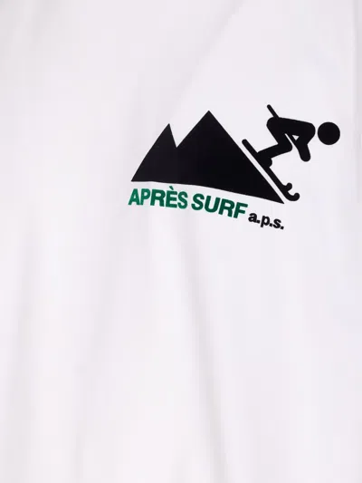 Après Surf Trafoi Printed Crewneck T-shirt In White