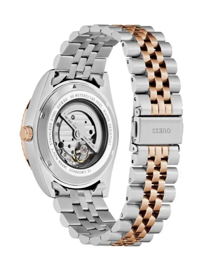 Guess Usa Skeleton Sub-dial 44mm In Gold