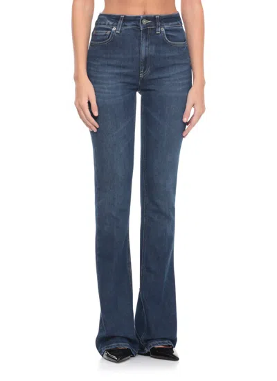 Dondup Flared Jeans Featuring Five-pocket Design In Blue