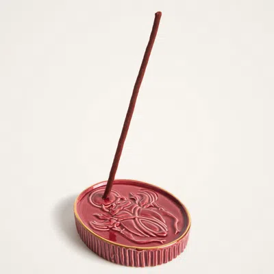 La Doublej X Beto Val Fantastic Creatures Embossed Oval Incense Holder In Pink