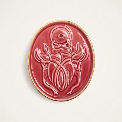 La Doublej X Beto Val Fantastic Creatures Embossed Oval Incense Holder In Pink