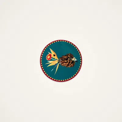 La Doublej Disk Coasters Set Of 4 In Blue