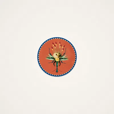 La Doublej Disk Coasters Set Of 4 In Blue