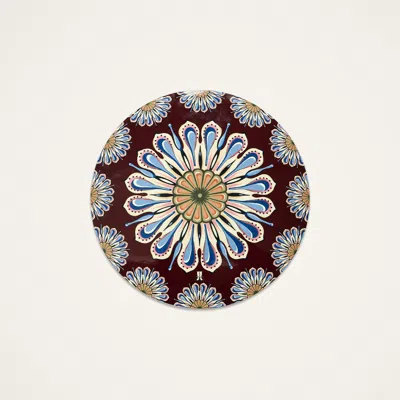 La Doublej Disk Placemats Set Of 2 In Burgundy