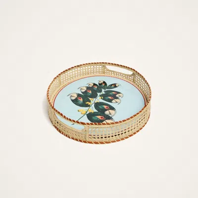 La Doublej Disk Placemat In Blue