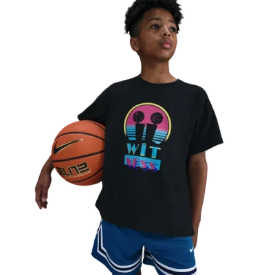 Nike Big Kids Sportswear Lebron Max 90 Miami Twice T-shirt In Black