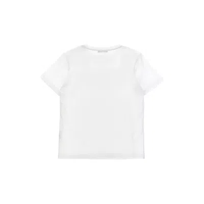 Balmain Kids Contrast Logo Short-sleeve T-shirt In White