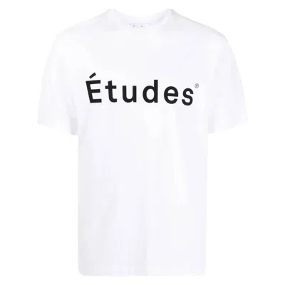 Etudes Studio Etudes Wonder Logo Print Cotton T-shirt In White