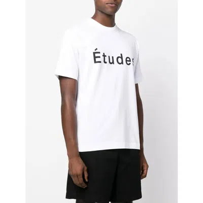 Etudes Studio Etudes Wonder Logo Print Cotton T-shirt In White