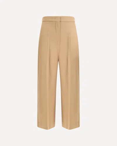 Max Mara Marengo Wool Trousers In Brown