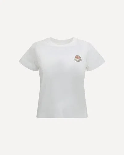Moncler Logo Cotton T-shirt In White