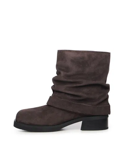 Michael Michael Kors Colby Leather Ankle Boot In Brown