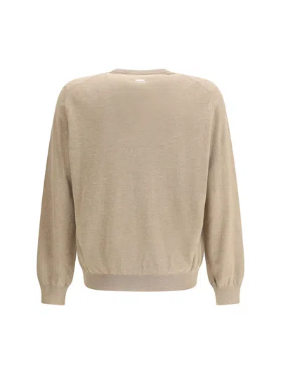 Ferragamo Men Pocket-detail Sweater In Nude