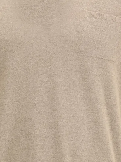 Ferragamo Men Pocket-detail Sweater In Nude
