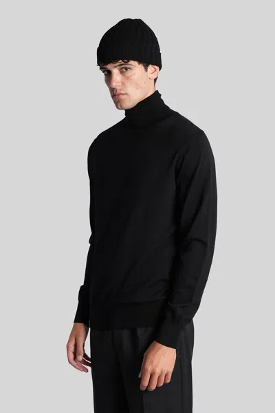 Aspesi M196 Knitwear In Black Wool In Black