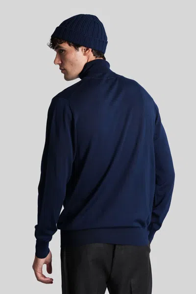 Aspesi M196 Knitwear In Blue Wool In Blue