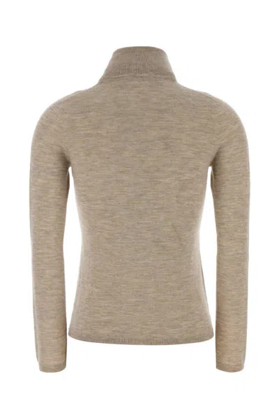 Max Mara Cashmere Yarn Turtleneck In Neutral