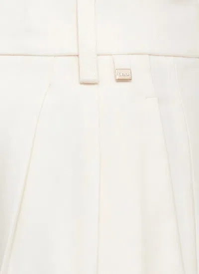 Herno Cargo Trousers In Wool And Viscose Blend In Neutral