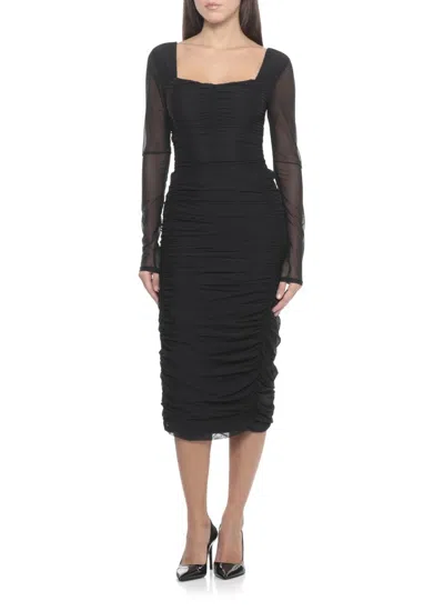 Mar De Margaritas Woman Midi Skirt Black Size Xl Polyamide, Elastane, Polyester In Black