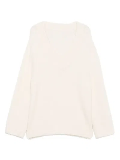 Dorothee Schumacher V-neck Sweater In White