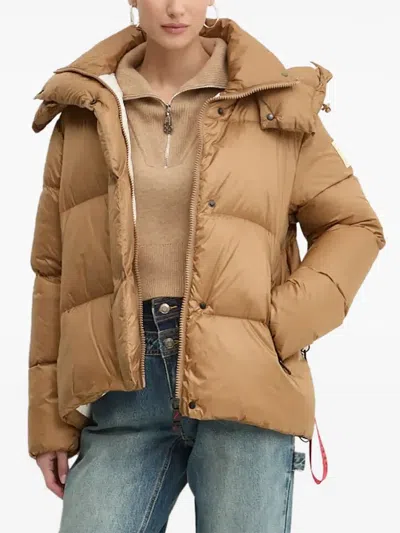 Hugo Boss Zip-neck Sweater In Brown