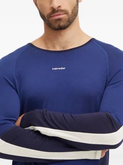 Icebreaker Panelled Long-sleeve Top In Blue